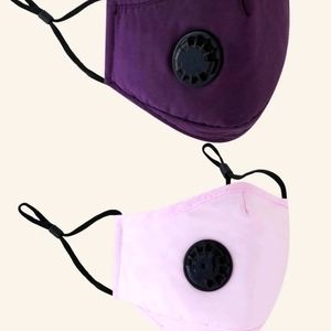 Set of 2 Face Masks W/ Vent